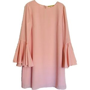 Pink Patel Summer Dress Gianni Bini Size Small S Bell Sleeve NEW $119 Party